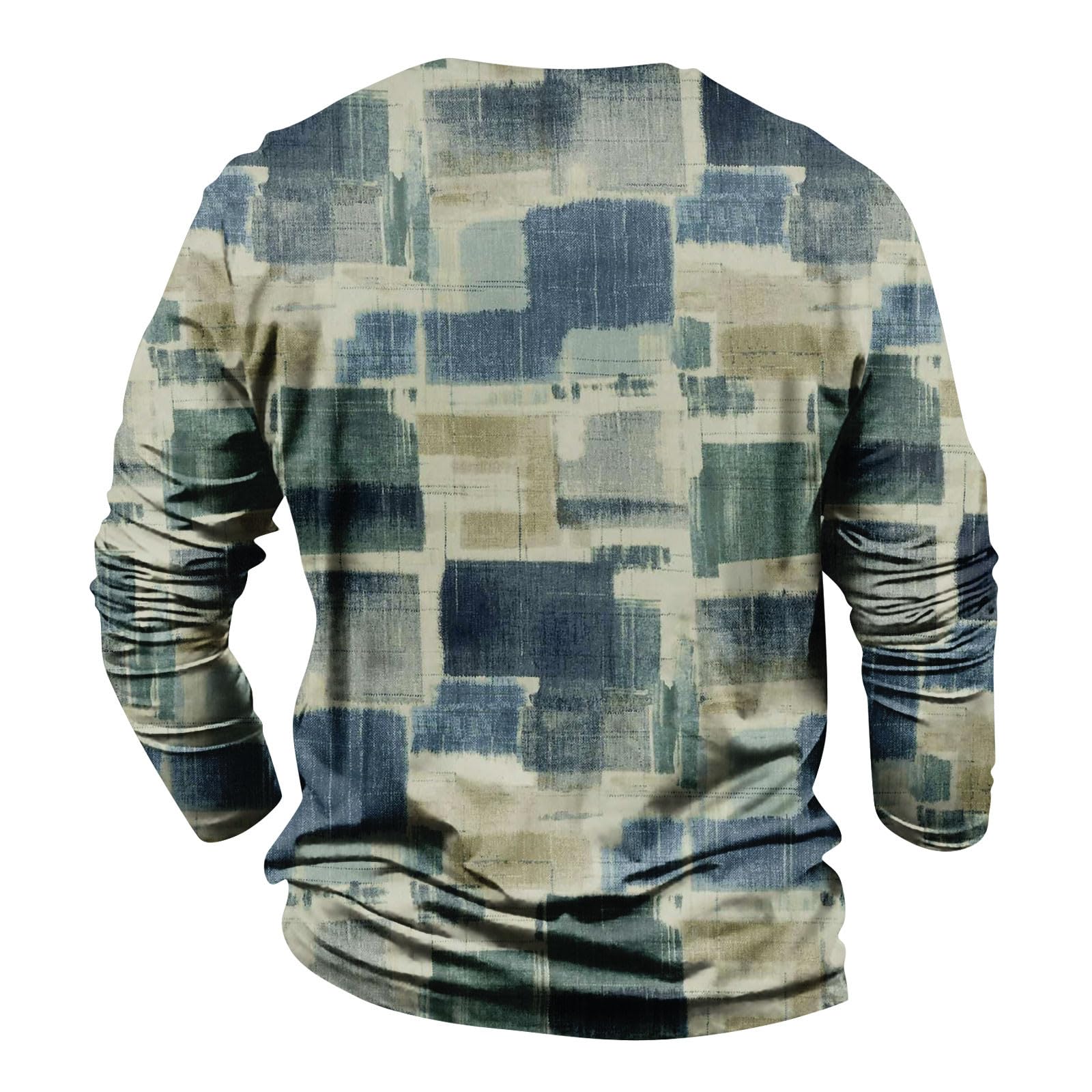 Buy Mens Long Sleeve T-Shirt,Hip Hop Graphic Print Slim-Fit Crew Neck  Casual Tops Fall Pullover Tie Dye Tee Shirts Blouse