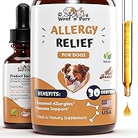 Natural Dog Allergy Relief - Helps to Naturally Support Allergy & Itch Relief for Dogs - Allergy Relief for Dogs Itching - Itch Relief for Dogs - Dog Itch Relief - Dog Allergy Support - 1 fl oz