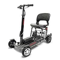 Comfygo MS-5000 Electric Scooter for Adults, Foldable Motorized Scooters for Seniors,4 Wheeler Mobility Scooter with Chair,Scooter Eléctrico para Adultos