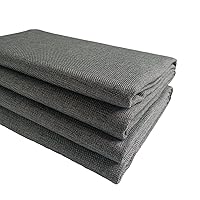 Thick Upholstery Fabric for Sofa Chair Cover, Slub Faux Hemp Linen Type Cloth Material (Grey 9, 3 Yards (57x 108 inch))
