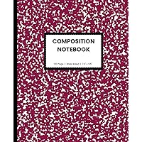 Composition Notebook Wide Ruled Paper | 7.5 x 9.25 in | 120 Pages | Amaranth Purple Marble Cover: Fun Notebook For Kids, Teens & Students | School Supplies Composition Notebook Wide Ruled Paper | 7.5 x 9.25 in | 120 Pages | Amaranth Purple Marble Cover: Fun Notebook For Kids, Teens & Students | School Supplies Paperback