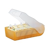 HAN 997-613, CROCO Flashcard Index Box. For learning vocabulary in an ingeniously simple way, A7, translucent orange
