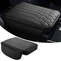 Pack-1 Car Armrest Cover, Leather Center Console Protector, 12.59