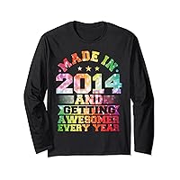 Born In 2014 Birthday, Awesome Since 2014 & Made In 2014 Long Sleeve T-Shirt