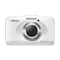 Nikon COOLPIX S31 10.1 MP Waterproof Digital Camera with 720p HD Video (White) (OLD MODEL)
