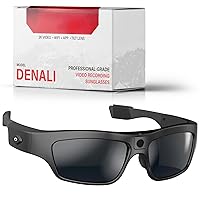 Denali 2K/1080P HD Camera Glasses POV Video Recording Sport Sunglasses DVR Eyewear, Up to 60fps