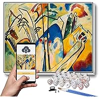 Paint by Numbers Kits for Adults and Kids Composition Iv Painting by Wassily Kandinsky DIY Oil Painting Paint by Number Kits