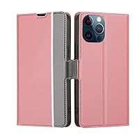 LOFIRY- Leather Case for iPhone 15 Pro Max/15 Pro/15 Plus/15, Flip Wallet Phone Case with Card Slot Kickstand Magnetic Closure Lock Cover (15 Pro Max'',Pink)