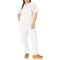 Dickies womens Plus Size Flex Short Sleeve CoverallWork Utility Coveralls