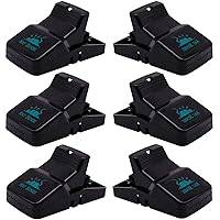 Kat Sense Large Rat Traps for House, Powerful Instant Humane Kill Snap Traps for Mice, Easy Pest Control Solutions, Pack of 6 for Indoor Outdoor Use