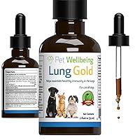 Lung Gold for Cats - Natural Breathing Support for Felines - 2oz (59ml)