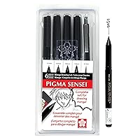 TWOHANDS Micro Pigment Pens, Art Fineliner Ink Technical Drawing Pen, Fine  Point, Black, Waterproof, for Watercolor, Sketching, Anime, Manga,  Scrapbooking 20413, Set of 12