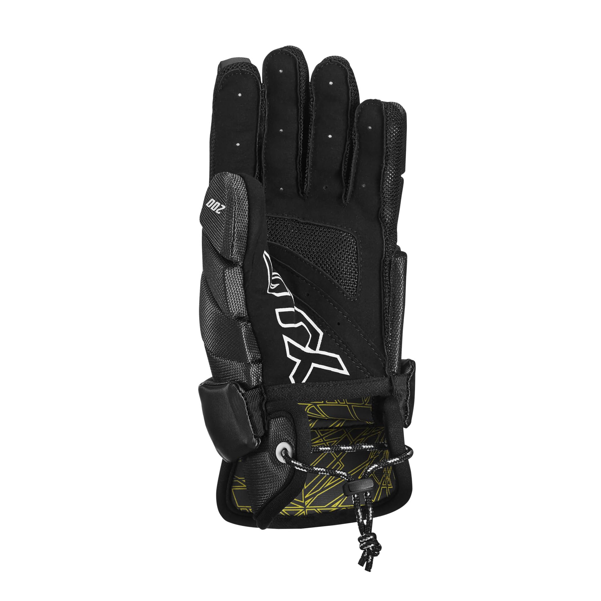 STX Stallion 200 Lacrosse Gloves, Black/Grey, Small