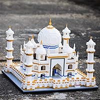 Micro Mini Blocks Taj Mahal Building and Architecture Model Set,(4530Pieces) Famous Landmark Architecture Collection Toys Gifts for Kid 12+,Teens and Adult