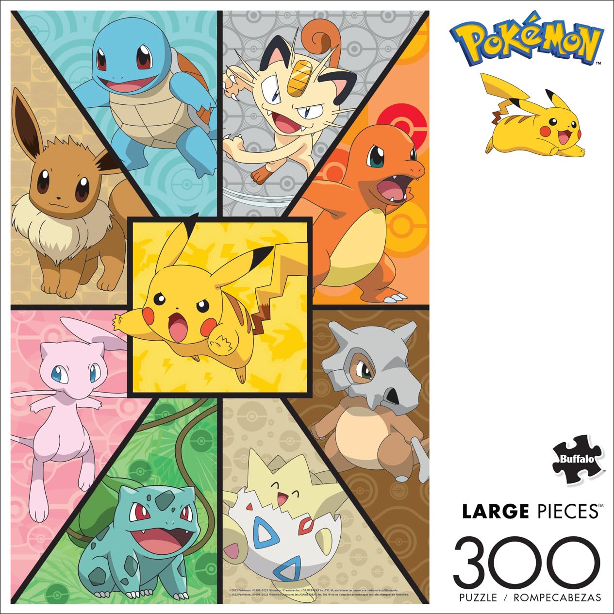 Buffalo Games - Pokemon - Kanto Companions - 300 Large Piece Jigsaw Puzzle for Adults Challenging Puzzle Perfect for Game Nights - Finished Size 21.25 x 15.00