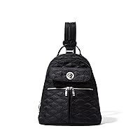 Baggallini womens Naples convertible backpack, Black Quilt, One Size US