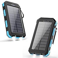 (2-Pack) Suscell Portable Charger 20000mAh&30000mAh Solar Power Bank