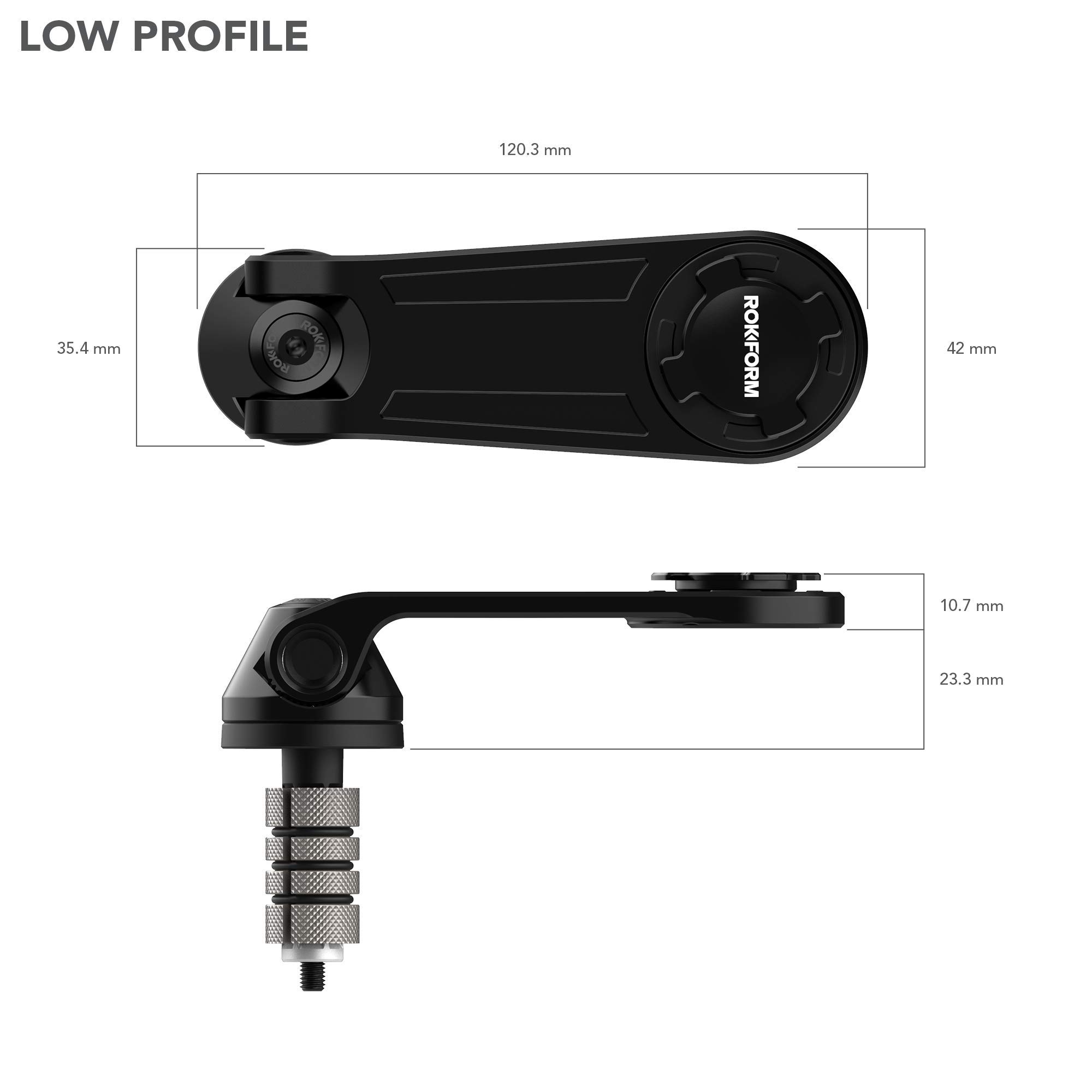 Rokform - Pro Motorcycle Stem Mount + Vibration Dampener V2