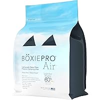 BoxiePro Air Lightweight, Deep Clean, Scent Free, Hard Clumping Cat Litter - Plant-Based Formula - Cleaner Home - Ultra Clean Litter Box, Probiotic Powered Odor Control, 99.9% Dust Free