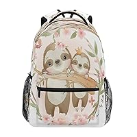 Toddler Backpack for Girls Ages 5-12 Child Backpack Sloth School Bag Cartoon Sloth School Backpack
