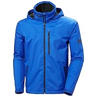 Helly-Hansen Men's Crew Hooded Jacket, 543 Cobalt 2.0, Large