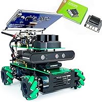 Yahboom Robot Operating System ROS2 Robot for Jetson Nano and Raspberry Pi 5 LIDA AI Python Programmabl Mecanum Wheel Chassis Car Robot Kit for Project Research Adult AI Programming Kit