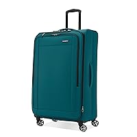 Samsonite Saire LTE Softside Expandable Luggage Wheels, Pine Green, Large Spinner