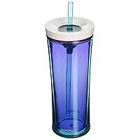 Contigo Shake & Go Tumbler with Leak-Proof Lid, 20oz Water Bottle & Iced Coffee Tumbler with Shatter Resistant Material; Fits Most Cup Holders, Iced Coffee Brewers, & Dishwasher Safe