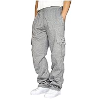 Men's Casual Pants Rope Plus Size Solid Sports Trousers Summer 2024 Trendy Outdoor Pant with Pockets