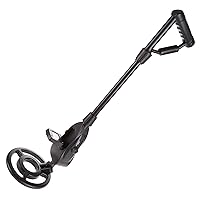 Hey! Play! Kids Metal Detector-Junior Treasure Finder for Boys and Girls-Detects Gold, Silver, Brass, Aluminum and Steel in Dirt, Grass and Sand , Black