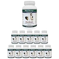 All Natural Flea, Tick, and Mosquito Repellent for Dogs and Cats, 100 Chewable Tablets, 12 Pack