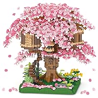 Cherry Blossom Bonsai Tree Building Set, Japanese Sakura Tree House Model Sets for Adults, 2028Pcs Mini Micro Bricks Collectible Creative Gift for Teens Girls 14+