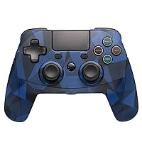 Snakebyte Wireless Gamepad Controller for PlayStation PS4 – Lag-Free – 3.5 Audio Jack – Motion Sensors – Dual Vibration – 6 Axis – Ergonomic Design – Programmable Functions - Blue Camo