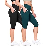 ODODOS ODLEX 2-Pack 7/8 Workout Leggings for Women High Waist Tummy Control Running Athletic Capris Leggings