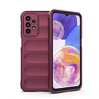 Creative phantom shield shape heavy duty protective phone case with Plush Lining, Soft TPU shockproof back cover for Samsung Galaxy A13 A12 A23 A33 A53 A73 A22 A32 5G 4G(Burgundy Color,Samsung A13 5G)