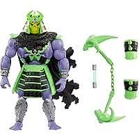 Masters of the Universe Origins Turtles of Grayskull Skeletor Posable Action Figure Toy, Teenage Mutant Ninja Crossover with Accessories