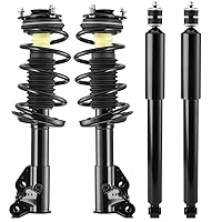 AUTOSAVER88 Front & Rear Pair Complete Quick Struts Shocks Compatible with 2006-2010 Acura CSX, 2006-2011 Civic