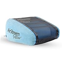 Airstreem Inflatable Pillow – Inflatable Pool Pillow and Sunbathing Pillow That Circulates Air for Cool Comfort – Portable, Lightweight, Inflates Easily – Ideal for The Pool, Camping, Beach, Tub