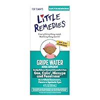 Little Remedies Gripe Water-No Alcohol, Sodium Bicarbonate, Artificial Color & Gluten Free-Safe for Newborns, 4 Fl. Oz (Pack of 1)