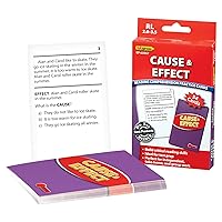 Edupress (EP-3067) Reading Comprehension Practice Cards, Cause & Effect, Red Level
