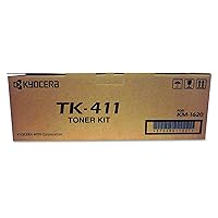 Black Toner for The Kyocera KM1620 KM1650 KM2050 Avg Yield 15,000 Pgs @ 5% TK411