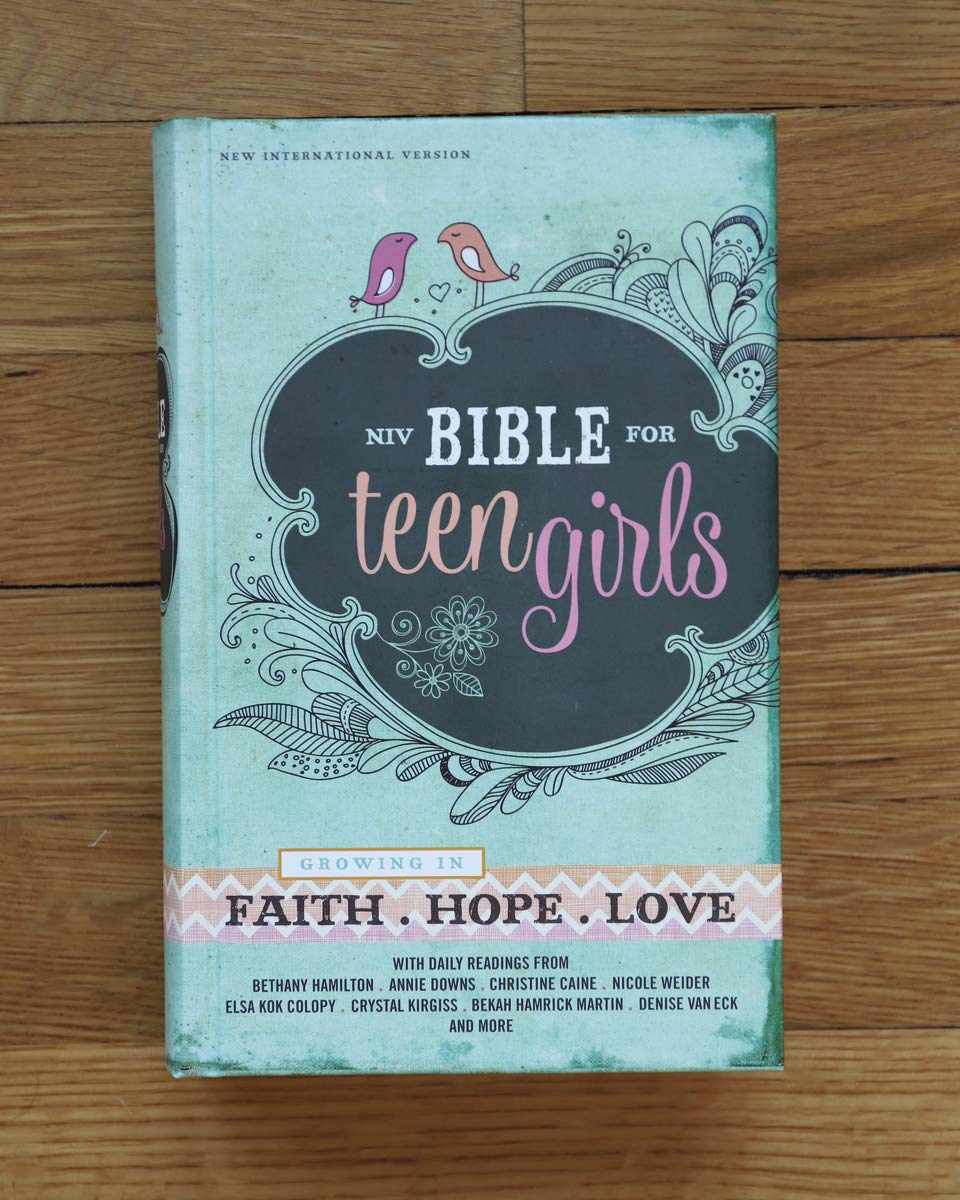 NIV, Bible for Teen Girls, Hardcover: Growing in Faith, Hope, and Love