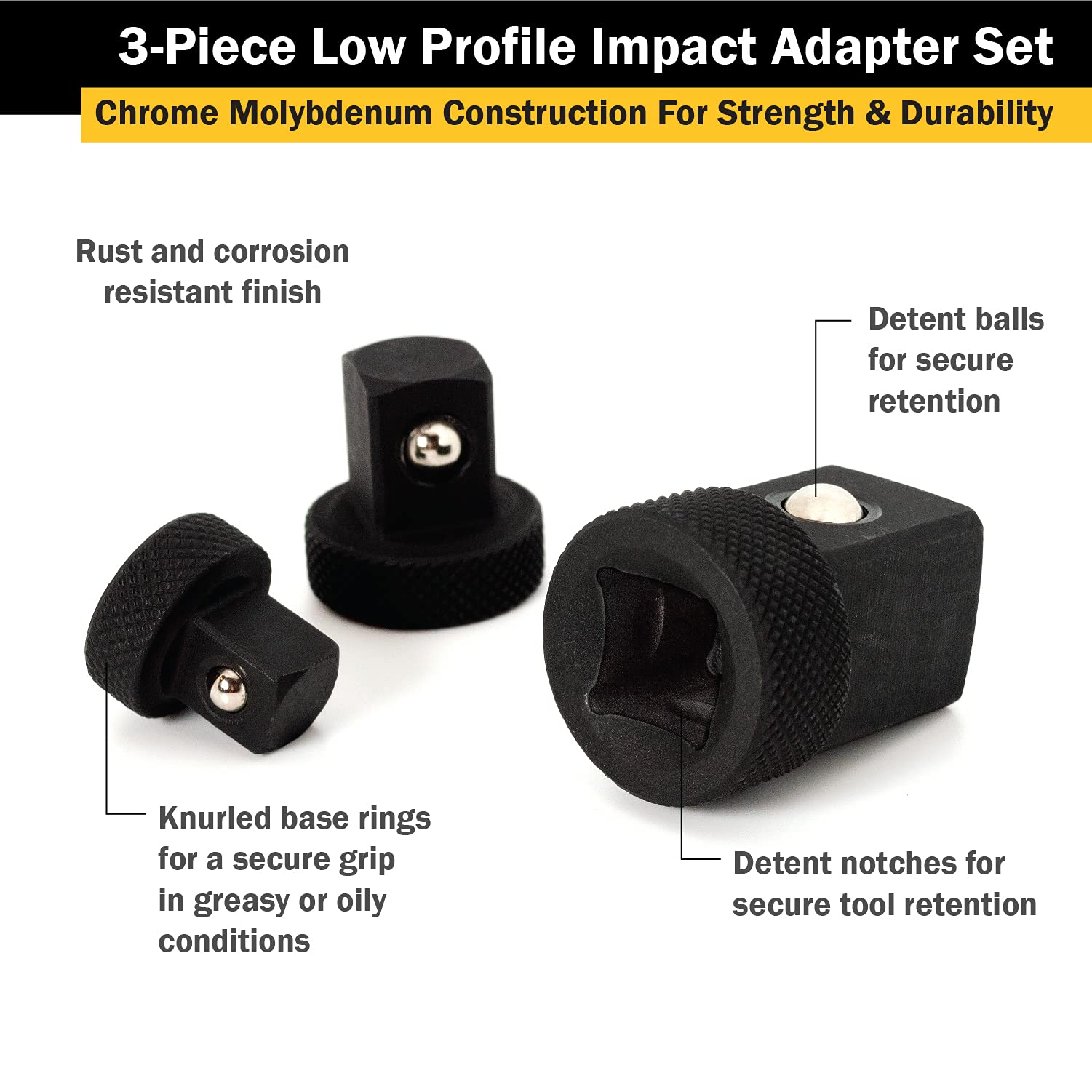 Titan Tools 30936 Low Profile Adapter Set,One Size