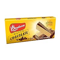 Chocolate Wafers - Crispy Wafer Cookies With 3 Delicious, Indulgent, Decadent Layers of Chocolate Flavored Cream - Delicious Sweet Snack or Desert - 5.0 oz (Pack of 1)