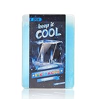 Ice Packs for Lunch Box Slim Reusable Freezer Dry Ice Pack for Coolers Keep Cold and Fresh for Outdoor Camping Picnic and Parties (Set of 6), blue