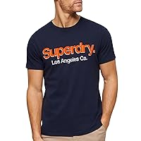 Superdry Men's Core Logo Classic Washed T-Shirt, Blue