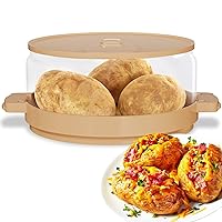Baked Potato Microwave Cooker SEEN-ON-TV Tender Fluffy Cooks in Minutes Steamer, Dishwasher-Safe Kitchen Gadgets, 8 Inches Clear