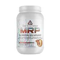 Core Nutritionals Platinum MRP Full Spectrum Meal Replacement, Sustained Release for All Day Amino Acid Support, 27G Protein, 20 Servings (Cinnamon and Brown Sugar)