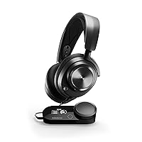 SteelSeries Arctis Nova Pro Multi-System Gaming Headset - Premium Hi-Fi Drivers, Hi-Res Audio - 360° Spatial Audio - GameDAC Gen 2 - ESS Sabre Quad-DAC - Stealth Retractable Mic - PC, PS5, PS4, Switch