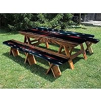Teen Room Picnic Table Cover with Bench Covers, Professional Basketball Stadium Before The Game Championship Sports Image, for Outdoor, Park, Terrace, 32 x 72 Inch Dark Brown